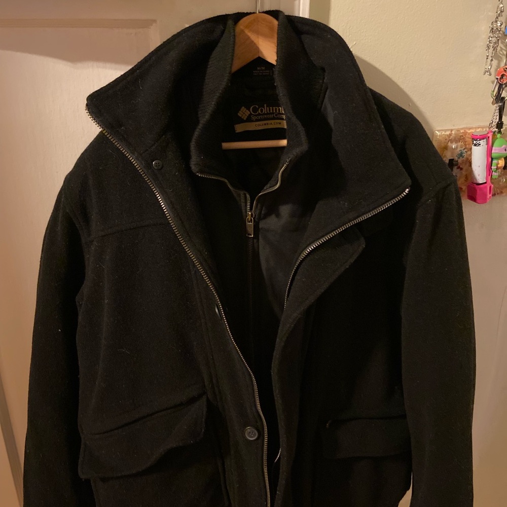 Columbia Men's Black Military Jacket